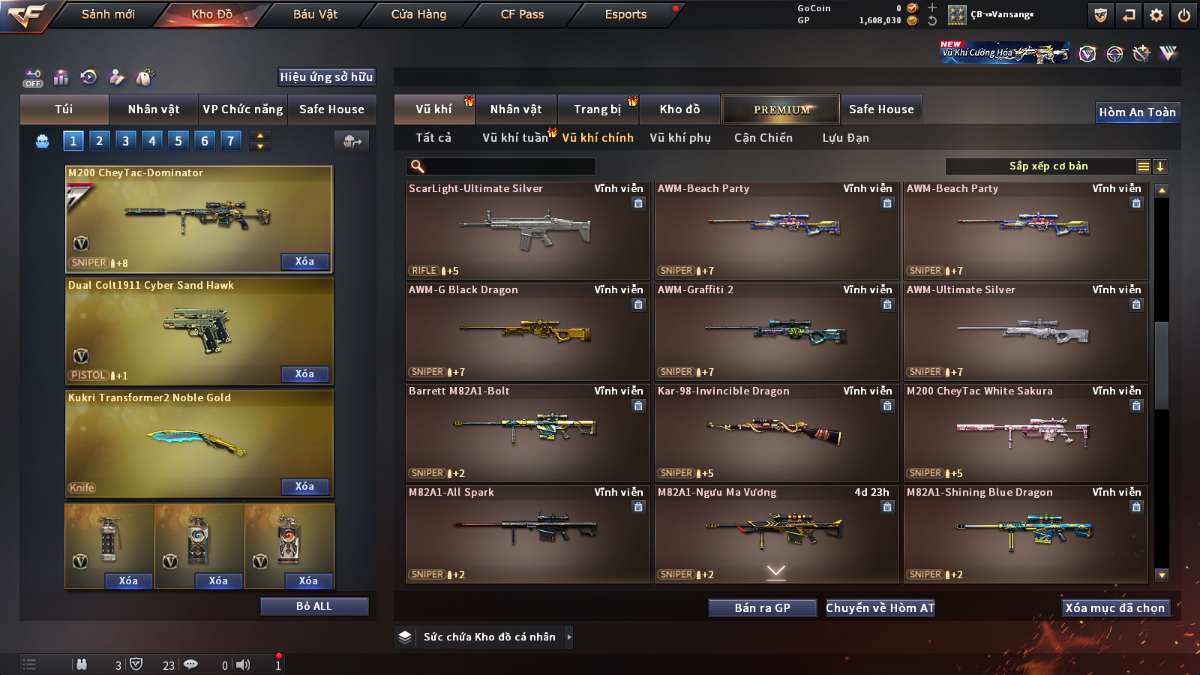 shop acc cf uy tin gia re